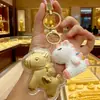 Colgante de Oro Puro 999, Hazte Rico Inmediatamente, Princesa, Por Favor Hazte Rico, Llavero, Bolsa de Teléfono Móvil de Dibujos Animados, Regalo