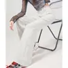 Calça Jeans Branca Flare Feminina, Novo Estilo Outono 2026, Cintura Alta, Emagrecimento, Caimento Fluido, Corte Amplo, Não Apertada nas Pernas, Calça Boca de Sino
