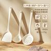 Espátula de Silicone de Grau Alimentício, Utensílios de Cozinha Domésticos Específicos para Panelas Antiaderentes, Não Danifica a Panela, Espátula Resistente a Altas Temperaturas, Conjunto de Espátula, Colher de Sopa, Colher Escorredora