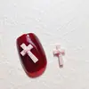 Nuevos Accesorios de Uñas Cruzadas Dulces y Frescos a Cuadros Decoraciones de Uñas de Calavera de Color Sólido Versátiles Adornos de Resina para DIY