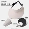 Sombrero de Protección Solar de Nuevo Estilo con Parte Superior Hueca para Mujer, Sombrero Solar de Protección UV Integrado Sin Costuras de Verano, Sombrero Solar Plegable