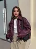 Chaqueta de cuero estilo motociclista 2024 Europa y Estados Unidos otoño e invierno nuevo abrigo suelto moda transfronteriza abrigo de cuero nuevo abrigo de mujer