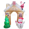 TEMU Cross Border Christmas Air Mold LED Luminoso Inflável Velho Homem Boneco de Neve Criativo Inflável Air Mold Produtos de Decoração de Feriado