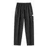 Pantalones Cargo Transpirables Casuales de Verano, Pantalones Largos de Pierna Recta de Color Sólido, Marca de Moda con Bolsillos Grandes, Pantalones Casuales