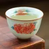 Taza de té pequeña de cerámica Fuhua Jintang con esmalte Yaqing, hecha en fábrica, taza de maestro para uso personal de mujer, taza de degustación de té estilo chino