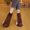 Botas Martin de Invierno 2026 Estilo Nuevo para Mujeres Bajitas de Moda Versátiles Suela Gruesa de Caña Alta Casual Retro Adelgazantes Botines Cortos