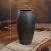 Vaso de Cerâmica Vintage Estilo Chinês Vaso para Arranjo de Flores Vaso de Flores Casa Base de Terra Flor Seca Decoração de Sala de Estar Ornamentos Cerâmica Antiga