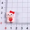 Desenho Fofo Ciclismo Miau Artesanal DIY Cola Creme Capa de Celular Acessórios Rosa Presilha de Cabelo Gatinho Acessórios de Resina