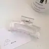 Presilha Transparente com Clipe de Agarre Transfronteiriça Coleção Portão Leste da Coreia do Sul Grampo para Cabelo Traseiro da Cabeça para Banho Grampo Base para Cabelo Acessórios de Cabeça Femininos Amazon