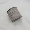Material de embalaje de alta gama: cordón de gamuza. Cuerda hecha a mano para manualidades en colores pastel apagados. Cordón de piel de ciervo coreana
