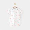 Mameluco de manga corta para bebé Verano Delgado Neonato Malla Transpirable Ropa de Algodón Puro Ropa de Escalada Protectora para Barriga del Bebé Pijama