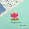 Nuevo Parche Bordado Insignia de Corazón con Lazo Serie Rosa Parche de Tela Bordada Accesorios para Ropa Adhesivo Termofusible