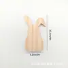 Adornos de Conejo de Madera para Escritorio de Pascua Manualidades Creativas Estilo Nórdico Adornos de Decoración para el Hogar en Fiestas