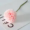 Otoño flor artificial de una sola cabeza bola de diente de león crisantemo flor artificial decoración para sala de estar del hogar accesorios para estudio de bodas al por mayor