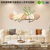 Pintura Decorativa Estilo Crema para Sala de Estar Pintura Colgante de Planta Verde Hidropónica con Pintura de Luz Pared Blanca Grande Mural de Alta Gama