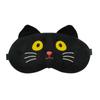 Nueva máscara de ojos de peluche con dibujos animados transfronterizos, protección para los ojos, máscara para dormir con diseño de gato lindo, máscara de ojos de hielo con animación creativa, venta al por mayor