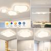 Lámpara principal de sala de estar viento crema lámpara de techo nube simple moderna ambiente de alto sentido 2025 nuevo Zhongshan lámparas y linternas