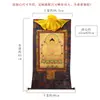 Buda Yuan Hui Thangka Pintado à Mão Estátua do Buda Sakyamuni Nepal Feito à Mão Cartão Dourado Três Tesouros Buda Entrada Madeira Maciça Pintura Decorativa
