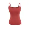Camisola Deportiva de Verano con Almohadillas en el Pecho de Nylon de Secado Rápido Cintura Elástica Grande Top Deportivo Anticaída con Almohadillas en el Pecho