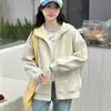 Ropa exterior con capucha de moda 2026 para niñas, estilo primavera y otoño para niños mayores