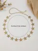 Cadena de Cintura de Estrella de Mar Dorada Cadena Corporal de Estrellas Irregulares Retro Accesorios de Cintura para Fotografía de Viaje en Vacaciones de Verano en la Costa Accesorios Versátiles