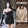 Ropa interior sexy tentación falda de cuero falda de cadera conejito correa sexy puro deseo uniforme tentación traje de pasión