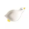 Prato de molho de cerâmica bonito Prato de salada Talheres brancos Prato de desenho animado doméstico Prato criativo infantil Prato de lanche