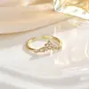 Anel Personalizado da Moda Europeia e Americana Colorido com Zircônia Design Feminino Luxo Acessível Anel Tendência Joia de Mão Atacado