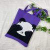 Bolsa de Tricô Ins Desenho Panda Feminina Moda para Carregar na Mão Grande Capacidade Bolsa de Ombro Bolsa Transversal Bolsa