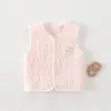 Chaleco para Bebé para Primavera, Otoño e Invierno, Algodón Cálido para Recién Nacidos, Chaleco Exterior Acolchado de Tres Capas para Niños