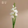 Flor artificial de alta qualidade, gladíolo de haste única, flor de seda, decoração para casa, sala de estar, mesa de jantar, flor falsa, adereço para fotografia de casamento, arranjo floral
