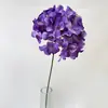 Flor artificial nueva de un solo tallo, hortensia grande para decoración de arco de boda, fondo de salón de bodas y arreglo de escena