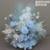 Novo estilo casamento estilo grande arranjo de chão flor flor de seda produto acabado decoração arranjo de flores de eucalipto guia de estrada do palco arte floral de casamento