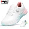 Zapatos de golf PGM de verano para mujer, impermeables, con tacos, deportivos, antideslizantes, con amortiguación de impactos, ligeros y sin clavos.