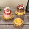Mini Bandeja de Plástico Criativa Pote de Sobremesa Dim Sum Doce Festa Criativo Dito Ferrero Caixa Decorativa