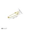 Broche de metal grueso y grueso para pantalones, cintura fija, antiluz, hebilla grande, decorativo, para suéter, bricolaje