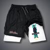 2025 Nuevo Verano Jujutsu Kaisen Hechizo Retorno Anime Shorts Adulto Doble Capa Pantalones de Playa