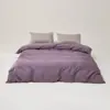 Capa de Edredom Individual Cor Sólida Algodão Longo Sateen 100S Algodão 100% Grau Mãe e Bebê Luxo Leve Roupa de Cama de Algodão para Casa Capa de Edredom 3