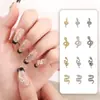 Arte de Uñas Serpiente Nueva Aleación Pintura en Spray Serpiente Accesorios para Uñas DIY Uñas Portátiles Decoración de Uñas Serpiente del Zodiaco