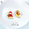 Contas da Sorte Banhadas a Ouro com Furos, Urso Atrai Sorte Contas com Furo Grande Acessórios para Joias DIY Feitas à Mão Venda por Atacado