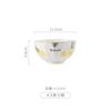 Cuenco de Arroz Cerámico para Uso Doméstico 5 Pulgadas Pequeños Cuencos para Sopa Cuenco Individual de Porcelana Cuenco de Arroz Estilo Chino Juego de Cuencos y Platos para Comer para Uso Comercial en Hotel