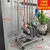 Suporte de Chão Móvel para Vassouras e Mops Pendurar Aço Inoxidável Banheiro Varanda Ferramenta de Armazenamento para Mops