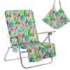 Fornecimento direto da fábrica capa para cadeira de praia toalha para espreguiçadeira bolsa toalha de praia capa para cadeira com bolsa pedido mínimo folha flor