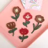 Parches de bordado de tela estilo Ins, flores lindas, corderos y osos para decoración DIY de bolsos y ropa