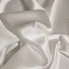 Tela de Satén de Cristal Blanco y Negro, 100% Poliéster, Brillante y con Buena Caída, Tela de Diseñador para Forro de Vestido Sedoso