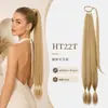 Extensões de cabelo wrap-around para rabo de cavalo feminino de comércio exterior, estilo europeu e americano, best-seller transfronteiriço, peruca trançada estilo boxe