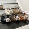 Bolso Cruzado Nuevo Estilo 2026 con Patrón de Lichi para Mujer, Bolso de Mano Versátil y de Moda, Bolso de Hombro Casual con Textura de Cuero Suave