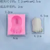Molde de Silicona Personaje de Anime Peinados de Cabello Largo y Corto DIY Fondant Chocolate Arcilla Suave Arcilla Ultraligera Herramientas Manuales