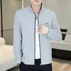 Chaqueta de Aire Acondicionado para Hombre, Nuevo Estilo de Verano, Cuello Alto, Protección Solar, Ropa Exterior Casual Transpirable de Alta Gama para Hombre