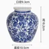 Decoração de Parede para Casa Pequena Garrafa de Flor Garrafa de Parede Zen Chinesa Vaso de Porcelana Azul e Branca Cerâmica Decoração de Escritório Decoração Artesanal
